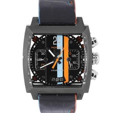 Relógio TAG Heuer Monaco Twenty-Four preto azul laranja 40,5 mm CAL5110.FC6265 comprar usado  Enviando para Brazil