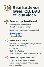 Reprise livres dvd d'occasion  Marseille X