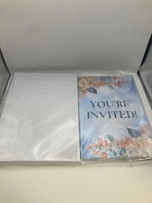 Convites florais com envelopes, perfeitos para chá de noiva, chá de bebê, usado comprar usado  Enviando para Brazil