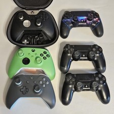 Usado, Lote de Controle Xbox One Elite Series 1 Preto Verde Azul PS4 Pacote PlayStation comprar usado  Enviando para Brazil