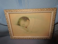 Vintage framed baby for sale  Kenosha