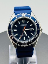 Relógio Citizen Promaster Diver masculino Eco-Drive aço azul 20ATM 44mm BN0191-55L comprar usado  Enviando para Brazil
