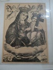 Stampa antica madonna usato  Foggia