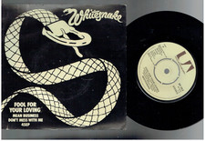 WHITESNAKE FOOL FOR YOUR LOVING 1980 7 INCH VINYL SINGLE LUMINOUS SLEEVE comprar usado  Enviando para Brazil