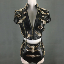 Roupas sexy festa rave hiphop fantasia palco cantor bar boate pole dance comprar usado  Enviando para Brazil