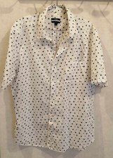 Chemise blanche fleurs d'occasion  Bourg-de-Thizy