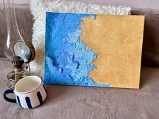 obraz marynistyczny strukturalny akryl płótno 40x40, używany na sprzedaż  PL