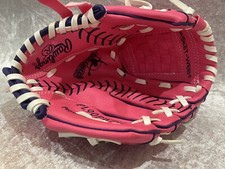 Usado, Luva de bola Rawlings Academy passo rápido juvenil/criança rosa mão direita comprar usado  Enviando para Brazil