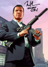 Usado, Foto autografada impressa assinada por Michael de Santa GTA V 7x5 *ÓTIMO PRESENTE* comprar usado  Enviando para Brazil