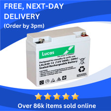 Lucas 12v 20ah for sale  LEICESTER