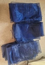 Navy blue organza for sale  EYE