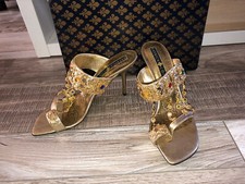 Sandales cuir doré d'occasion  Auterive