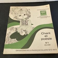 Chant poésie cm1 d'occasion  Amboise