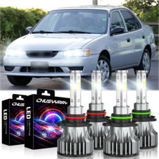 Faros 9005 9006 para Toyota Corolla 2001-2013 bombillas de luces altas y bajas comprar usado  Enviando para Brazil