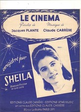 Partition sheila cinéma d'occasion  Leers