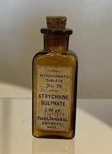 Antiguidade Parke, Davis & Co. Comprimido hipodérmico veneno/frasco de remédio 2” (vazio) comprar usado  Enviando para Brazil