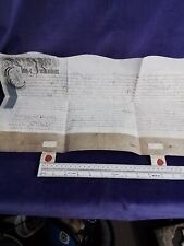 Antique parchment document for sale  CLACTON-ON-SEA