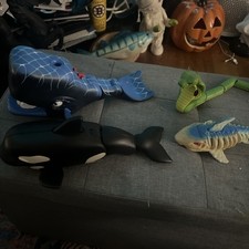 Lote Imaginex 2006 de criaturas marinhas, baleia, tubarão, cobra, baleia assassina comprar usado  Enviando para Brazil