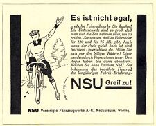 Nsu fahrrad reklame gebraucht kaufen  Waldburg