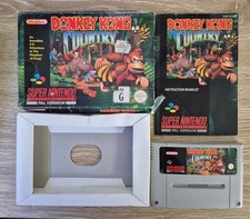 Usado, Nintendo SNES Donkey Kong Country na caixa com inserção, instruções e novo salvar comprar usado  Enviando para Brazil
