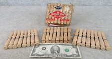 Alfinetes de roupa vintage de madeira diamante NOS para lavanderia EUA comprar usado  Enviando para Brazil