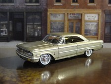 1963 FORD GALAXIE 500 V8 CUPÊ ESPORTIVO DE LUXO ESCALA 1/64 DIORAMA FUNDIDO MODELO H, usado comprar usado  Enviando para Brazil