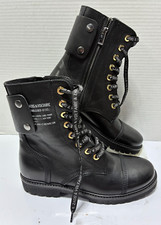 Botines Zadig & Voltaire Joe Logo Cuero Negro Con cordones Cremallera Talla 39 segunda mano  Embacar hacia Mexico