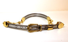 Usado, Cinto de metal vintage extravagante tom prata e ouro 28-31" cintura x 7/8" comprar usado  Enviando para Brazil