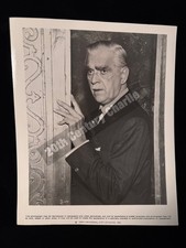 FOTO DE IMPRENSA ORIGINAL 1980 BORIS KARLOFF ATOR AMERICANO LENDA DO TERROR HOLLYWOOD 10X8 comprar usado  Enviando para Brazil