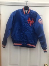 JAQUETA BOBER VINTAGE NEW YORK METS BEISEBOL INICIANTE CETIM AZUL TAMANHO M comprar usado  Enviando para Brazil