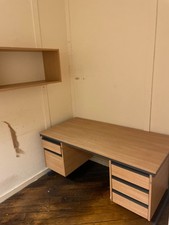 Oak finished desk for sale  BRADFORD