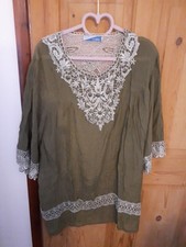 Ladies tunic olive for sale  DOVER