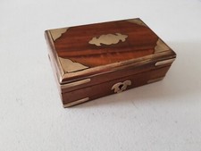 Caixa - Cabeceira feminina feminina masculina bijuteria cigarro madeira ouro incrustado comprar usado  Enviando para Brazil