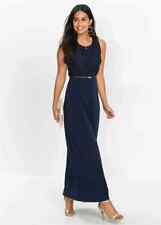 Freemans Azul Oscuro con Cinturón Maxi Noche Vestido Más Talla UK 22 (fm163-13), usado comprar usado  Enviando para Brazil