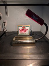 Candeeiro de mesa vintage Miller High Life cerveja caixa registradora placa de bar FUNCIONA comprar usado  Enviando para Brazil