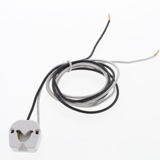 Leviton 434-W suporte de lâmpada fluorescente branco soquete de luz cabos longos comprar usado  Enviando para Brazil