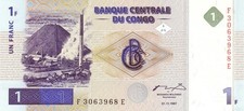 Congo zaire franc d'occasion  Expédié en Belgium