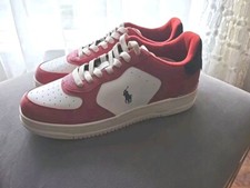 Tênis Polo Ralph Lauren Masters Court Lifestyle Couro Masculino 11,5 M Branco/Vermelho, usado comprar usado  Enviando para Brazil