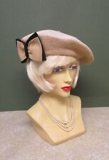 Beige beret hat for sale  NORWICH