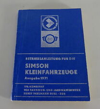 Betriebsanleitung simson schwa gebraucht kaufen  Jever