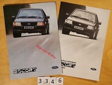 FORD ESCORT SPECIALE L GL GHIA XR3i CONVERTIBLE Prospectus 24 pages Fr 3/1985, usado comprar usado  Enviando para Brazil