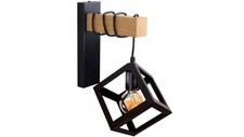 Kinkiet Ścienny Lampa SZWEDZKA 1x E27 Drewno Czarny GOLDLUX na sprzedaż  PL