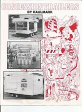 Concession trailers haulmark for sale  Allegan