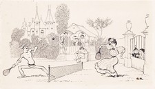 Dibujo De Partido De Tenis 1905, usado comprar usado  Enviando para Brazil