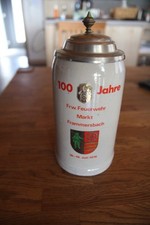 Bierkrug steingut zinndeckel gebraucht kaufen  Zellingen