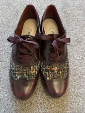 Clark burgundy lace for sale  RUGBY