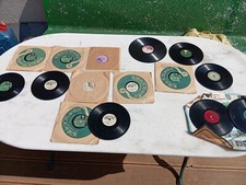 Lot disques gramophone d'occasion  Frénouville