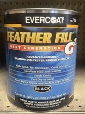 Primer Surfacer EVERCOAT 715 BLACK FEATHER FILL G2 poliéster construção alta (1 gal) comprar usado  Enviando para Brazil