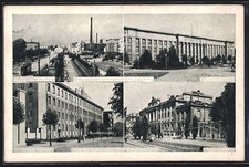Łódź, gen. Plac Dąbrowskiego, Sąd Okręgowy, Bank Polski, pocztówka  na sprzedaż  Wysyłka do Poland