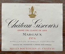 étiquette château giscours d'occasion  Toul
